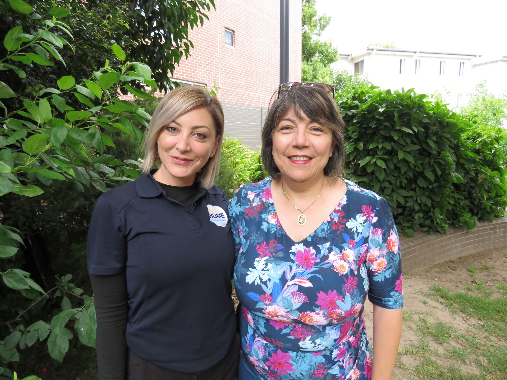 Hume Community Housing’s Jasmine Tarabay with Sonia Arinian, Armenian community advocate for social and Affordable customers within the Armenian community in Telopea